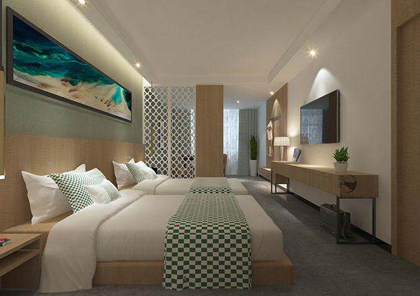 中宁希顿酒店设计|让客房具有延伸性同时带来的空间的流动性