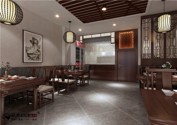 中宁丰府餐厅设计|整体风格的掌握上继承我们中式文化的审美观